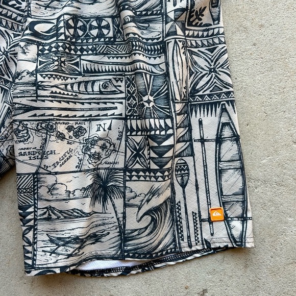 O’Neil Men's Size M Multicolored Swim Trunks With Adjustable Waist and Pockets - Picture 2 of 8